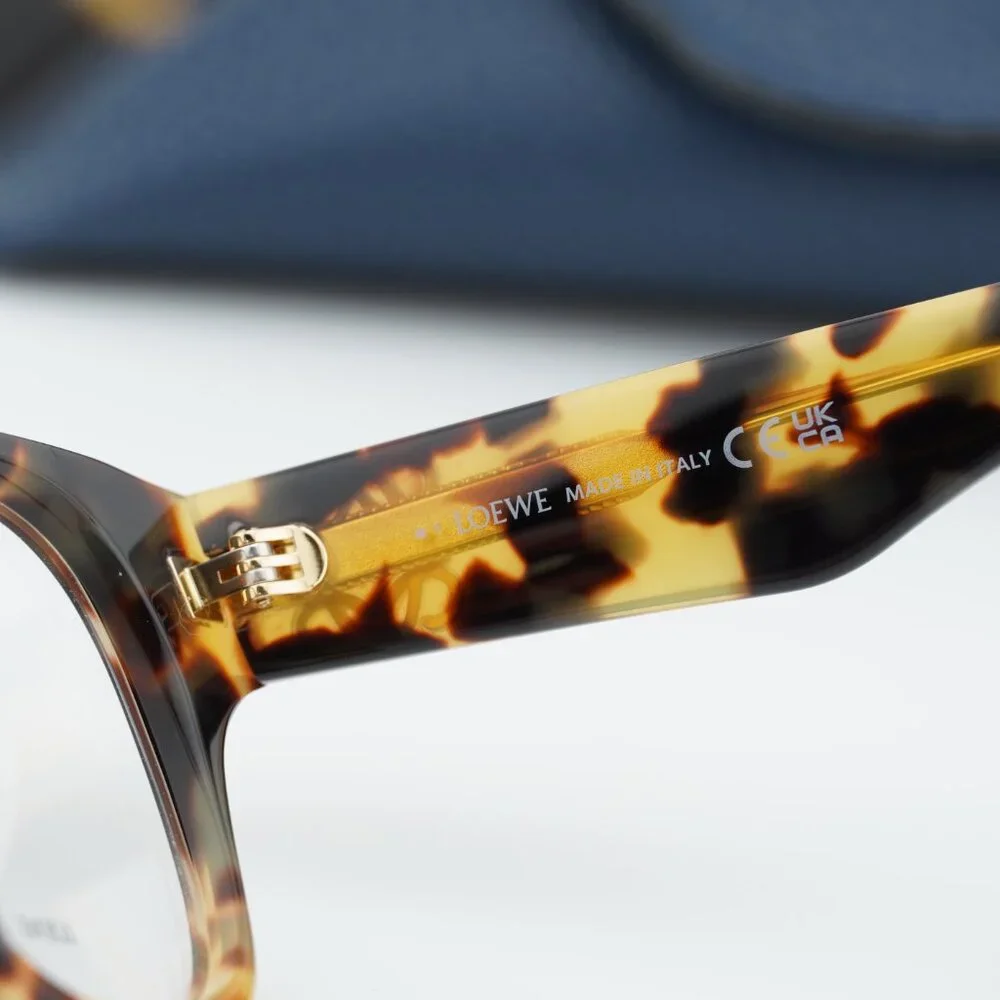 Loewe LW50091F 056 Square Eyeglasses - Brown Havana 51mm
